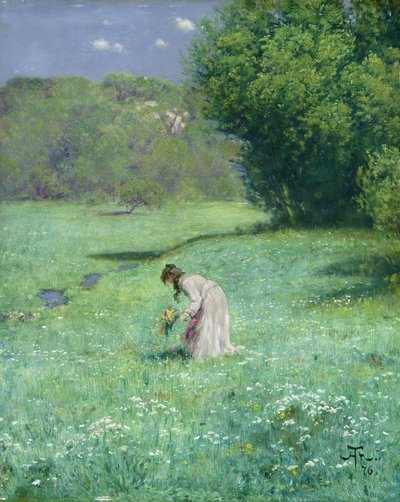 Pradera del bosque, 1876 de Hans Thoma